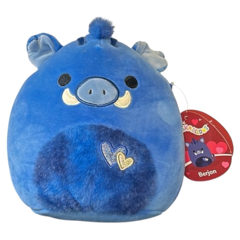 SQUISHMALLOWS Berjon V-Day Squad '24‎ Hearts & Fuzzy Belly Warthog #2096 S8